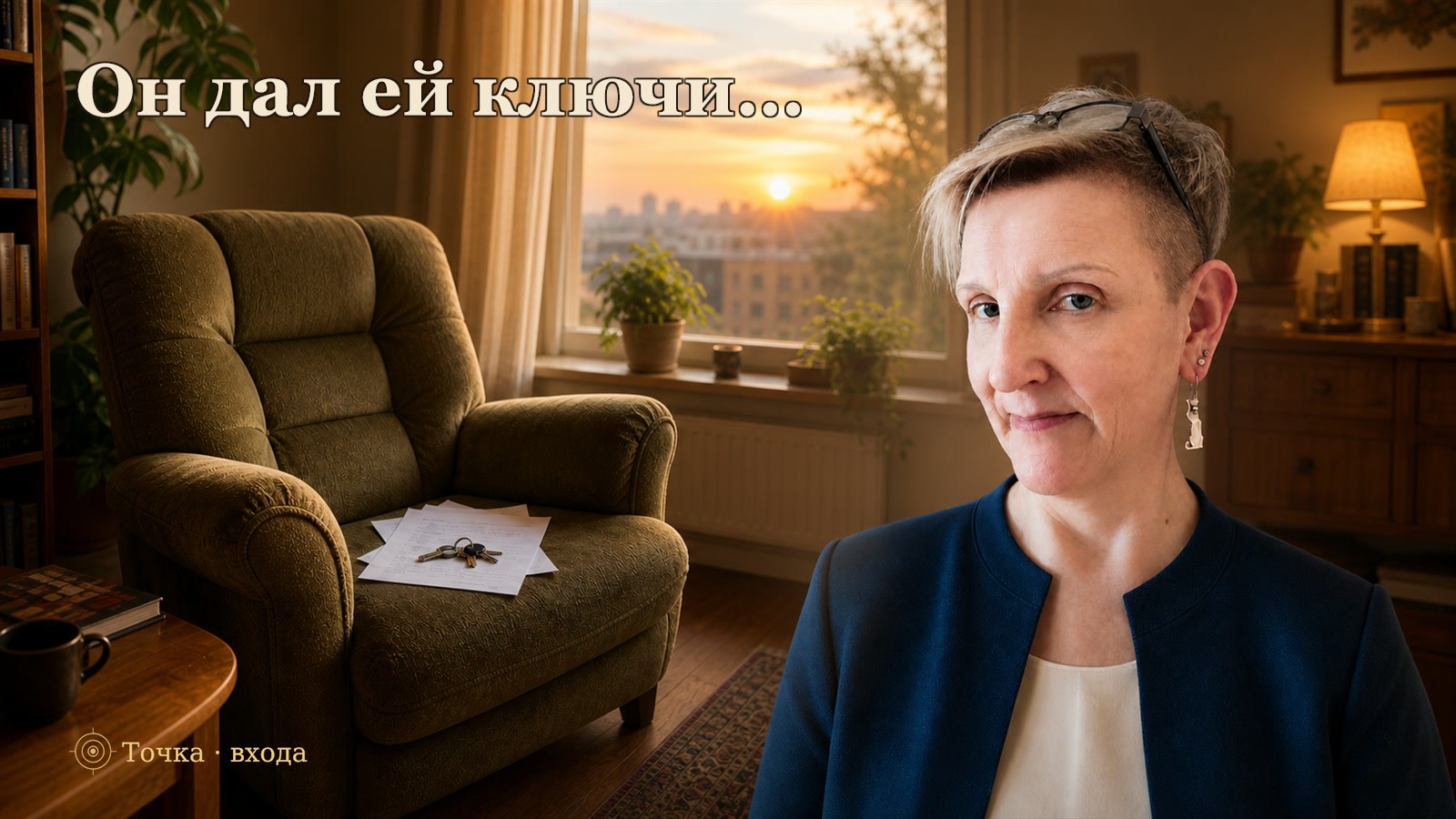 Он дал ей ключи. Из-за кресла в квартире появился список правил